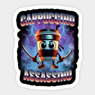 Italian Brainrot Cappuccino Assassino Sticker